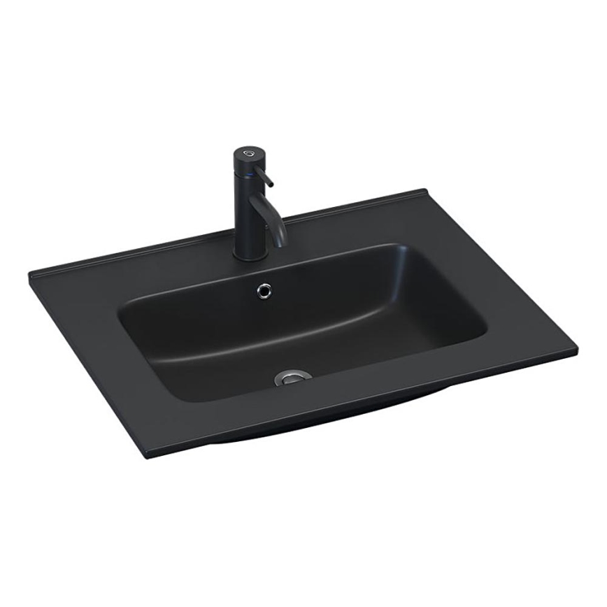 BATH DELUXE 06-060-27-02-00 - Lavoar încastrat LILLESNAD 61x46 cm ceramică/negru