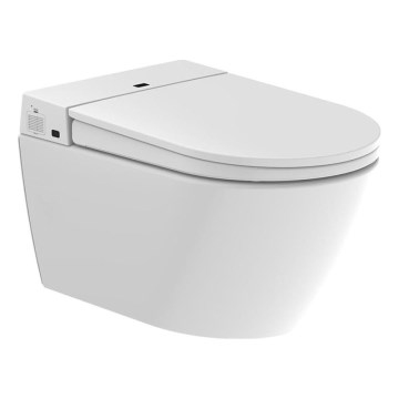 BATH DELUXE 21-040-02-11-00 - WC suspendat cu bideu și capac SoftClose TISVILDELEJE 1600W/230V alb + telecomandă