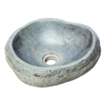 Bathco 00393 - Lavoar RIO pentru blat 52x47 cm piatră/gri