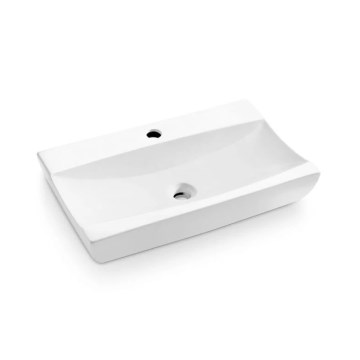 Bathco 0041 - Lavoar pentru blat SARDINERO, 61,5 x 37,5 cm, porțelan/alb