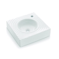 Bathco 0081 - Lavoar GOTA pentru blat 45x45 cm, porțelan/alb