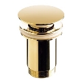 Bathco 0212OR - Ventil pentru lavoar CLICK-CLACK fără preaplin, Ø 6 cm, auriu