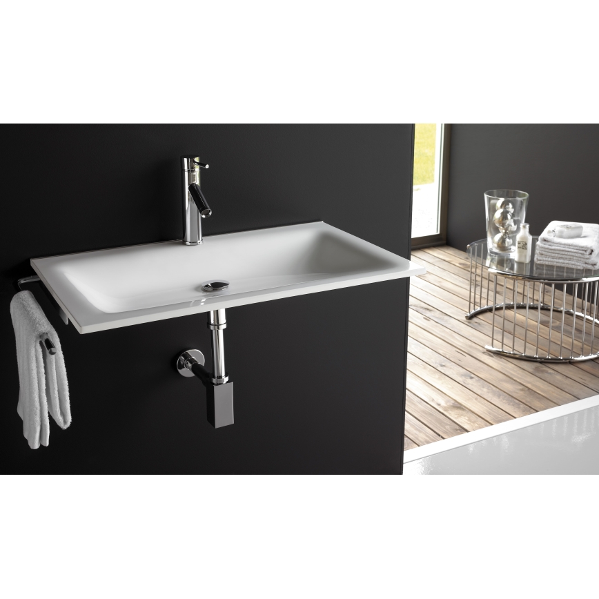 Bathco 0507 - Lavoar încastrat MONACO 60x50 cm rășină/alb