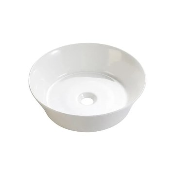 Bathco 4087 - Lavoar pentru montare pe blat VOLTA, Ø 42 cm, porțelan, alb