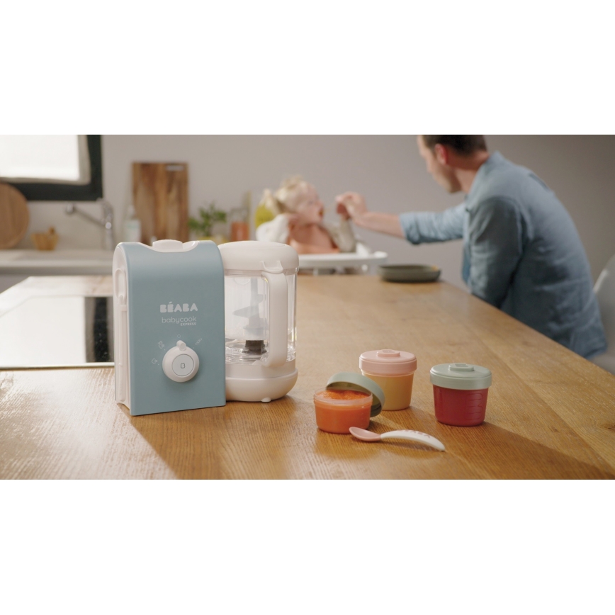 Beaba - Aparat de gătit cu aburi 2în1 BABYCOOK EXPRESS albastru