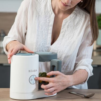 Beaba Babycook NEO – gătitor cu aburi 2în1, verde/alb