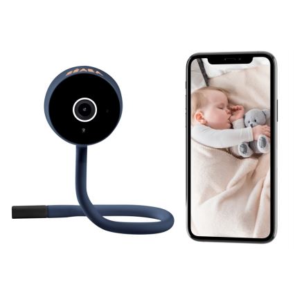 Beaba - Monitor inteligent pentru bebeluși ZEN CONNECT 5V Wi-Fi, albastru