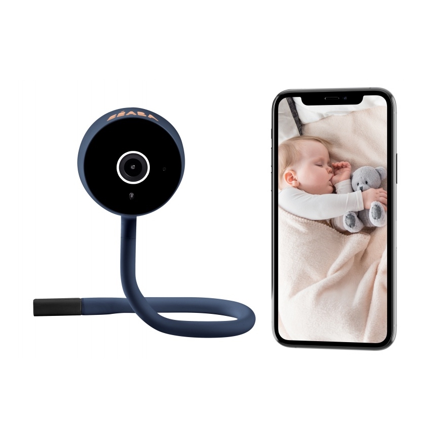 Beaba - Monitor inteligent pentru bebeluși ZEN CONNECT 5V Wi-Fi, albastru