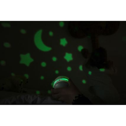 Beaba PIXIE - Proiector muzical USB/5V, 1300 mAh, verde