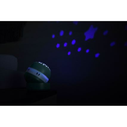 Beaba PIXIE - Proiector muzical USB/5V, 1300 mAh, verde