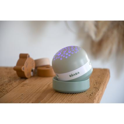 Beaba PIXIE - Proiector muzical USB/5V, 1300 mAh, verde