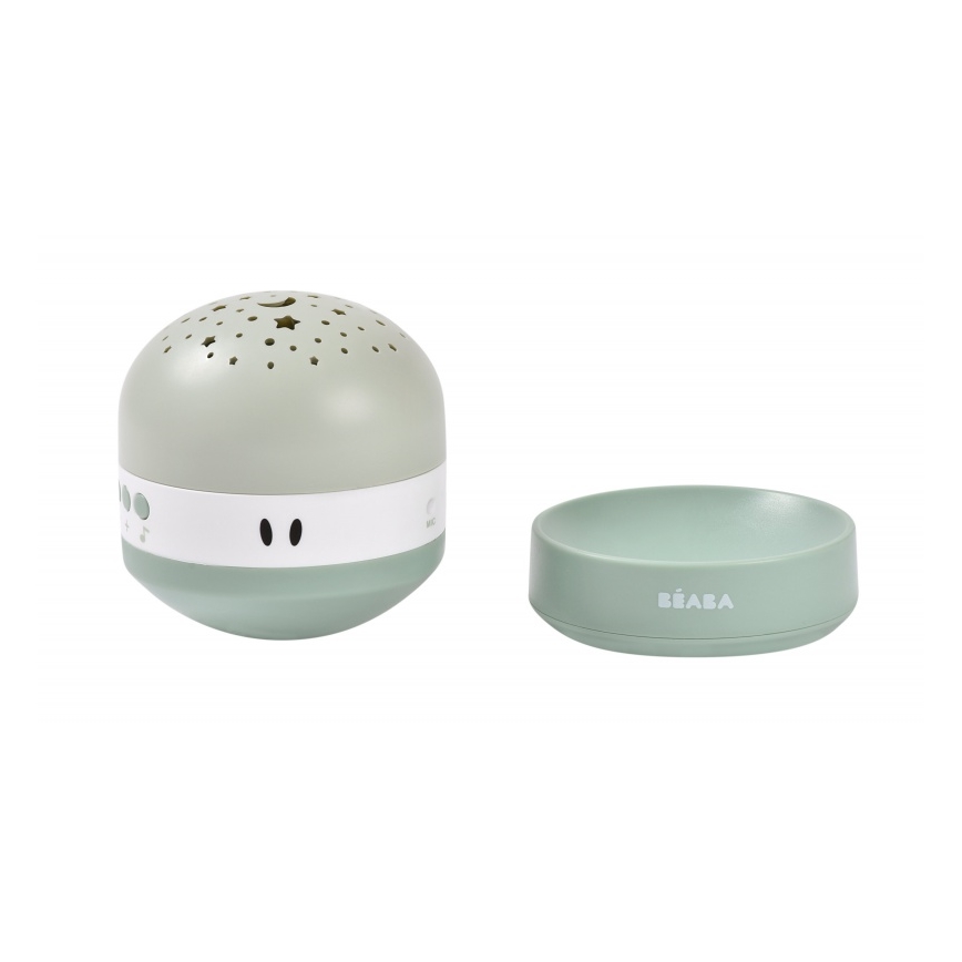 Beaba PIXIE - Proiector muzical USB/5V, 1300 mAh, verde