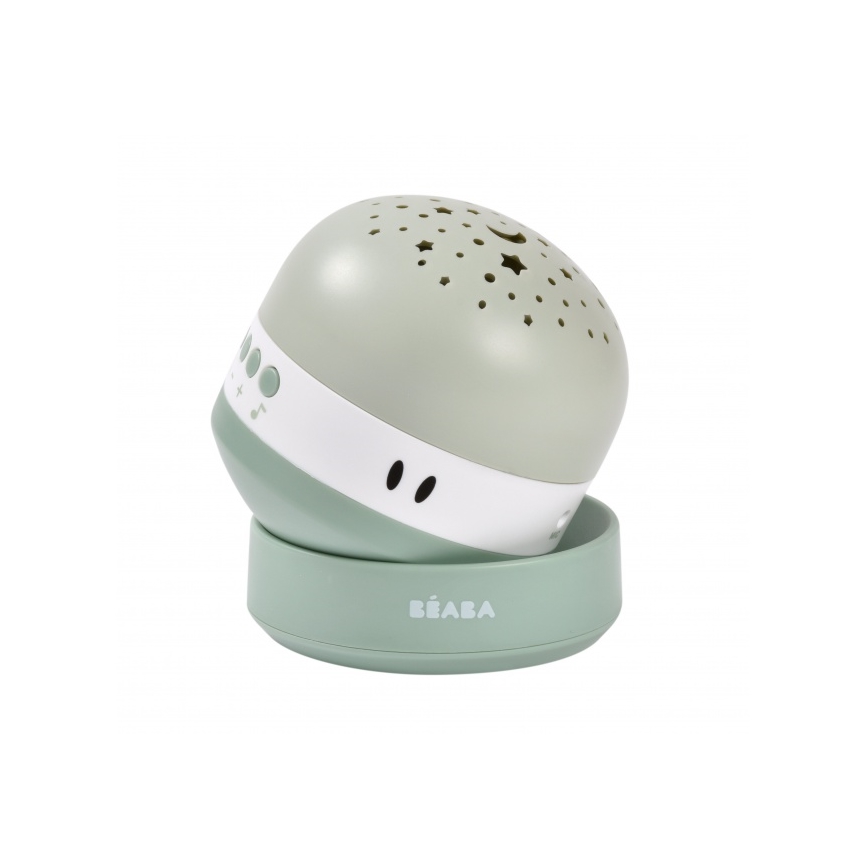 Beaba PIXIE - Proiector muzical USB/5V, 1300 mAh, verde