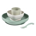 Beaba - Set veselă pentru copii, 4 piese, verde salvie