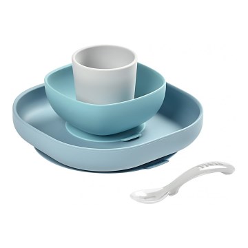 Beaba - Set veselă pentru copii Jungle, 4 piese