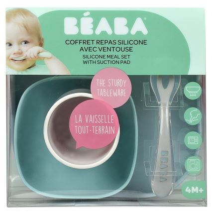 Beaba - Set veselă pentru copii Jungle, 4 piese