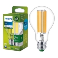 Bec cu filament LED Philips A60 E27/5,2W/230V 4000K