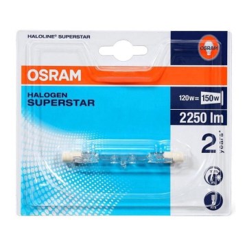 Bec cu halogen HALOLINE R7s/120W/230V 2900K 75 mm Osram