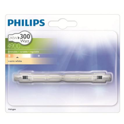 Bec cu halogen PHILIPS R7s/240W/230V 118 mm ECO HALO