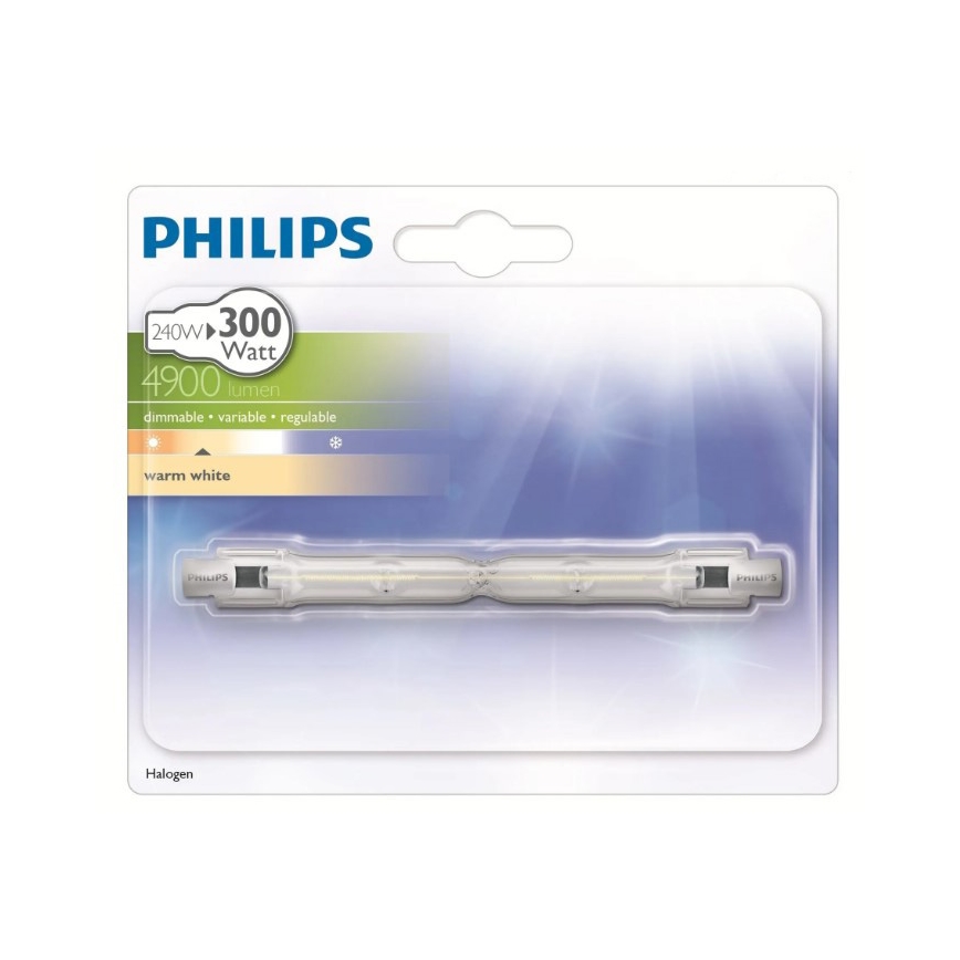 Bec cu halogen PHILIPS R7s/240W/230V 118 mm ECO HALO