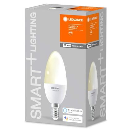 Bec de iluminare cu LED SMART + E14/5W/230V 2.700K - Ledvance