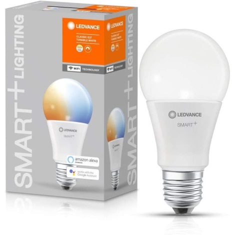 Bec de iluminare cu LED SMART + E27/9.5W/230V 2.700K-6.500K Wi-Fi - Ledvance