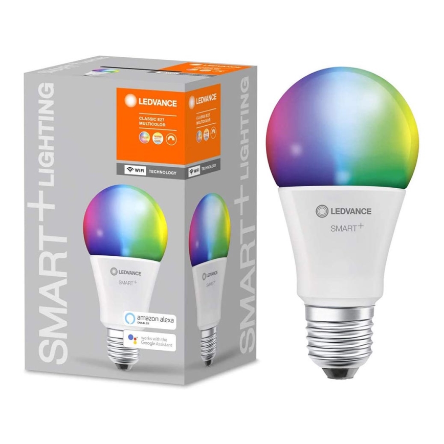 Bec de iluminare LED RGB SMART + E27/14W/230V 2.700K-6.500K - Ledvance