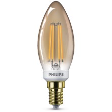 Bec dimmabil LED VINTAGE Philips B35 E14/5W/230V 2200K