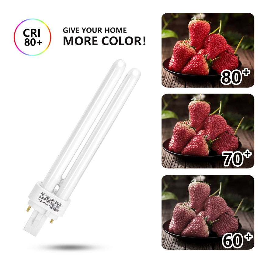 Bec economic CFL G24d-3/26W/230V 6500K - Brilagi