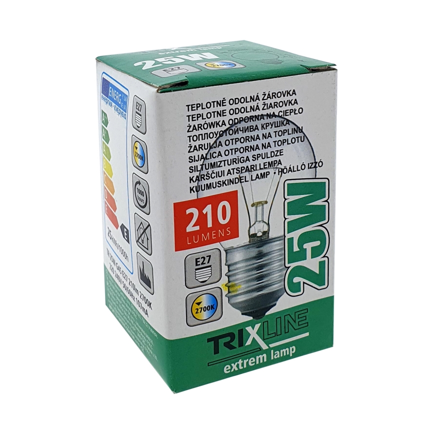 Bec industrial G45 E27/25W/230V 2700K