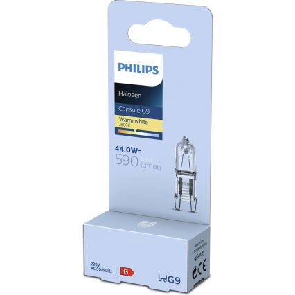 Bec industrial Philips HALOGEN G9/44W/230V 2800K
