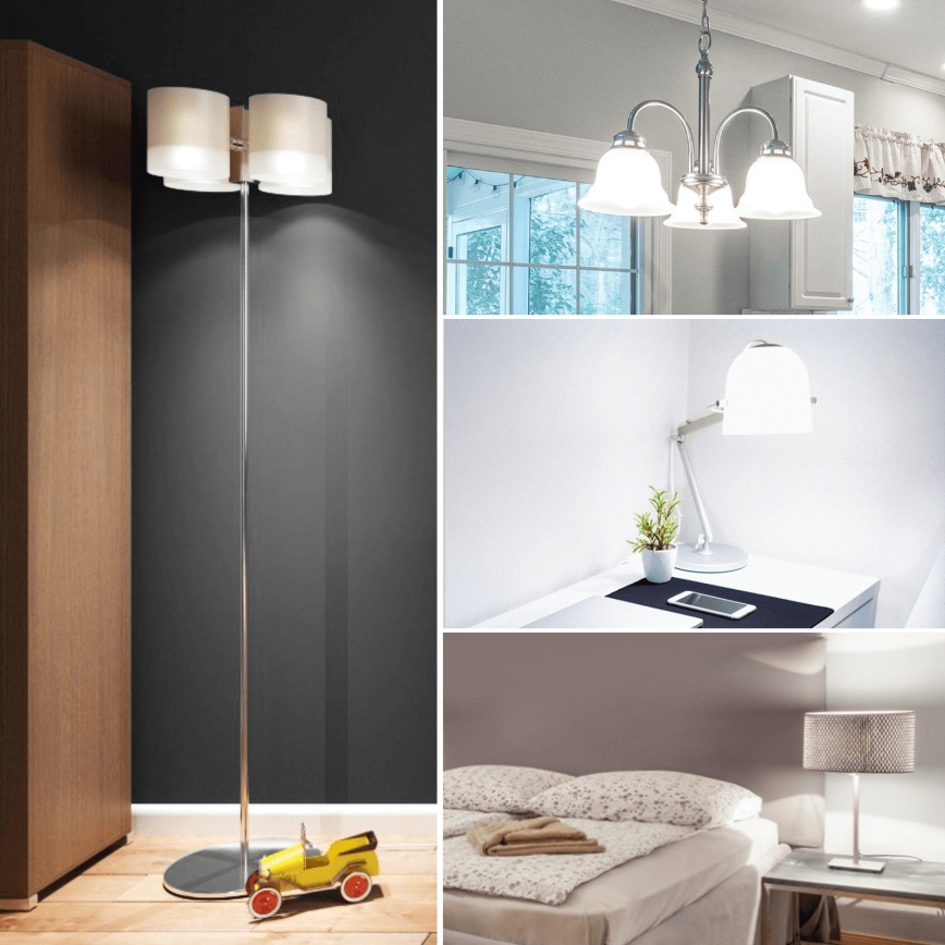 Bec LED A60 E27, 15W, 230V, 6500K, cu senzor de amurg - Aigostar