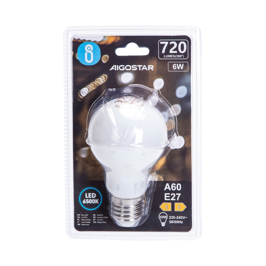 Bec LED A60 E27/6W/230V 6500K 330° - Aigostar