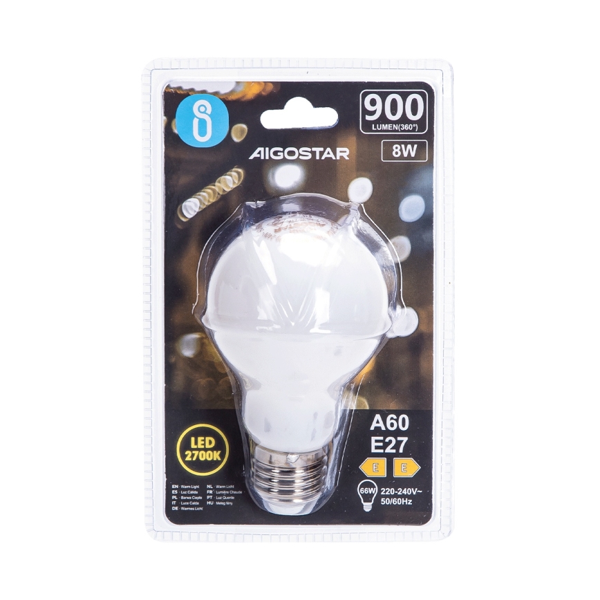 Bec LED A60 E27/8W/230V 330° 2700K - Aigostar