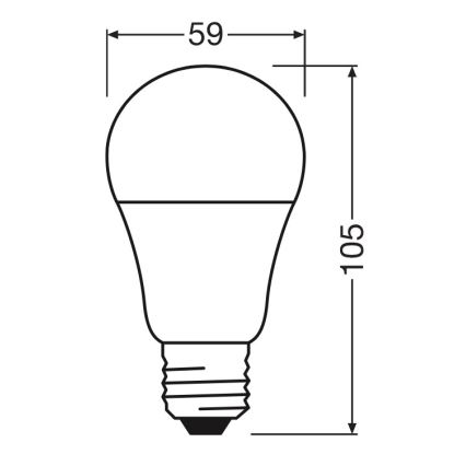 Bec LED A60 E27/8W/230V 6500K - Osram