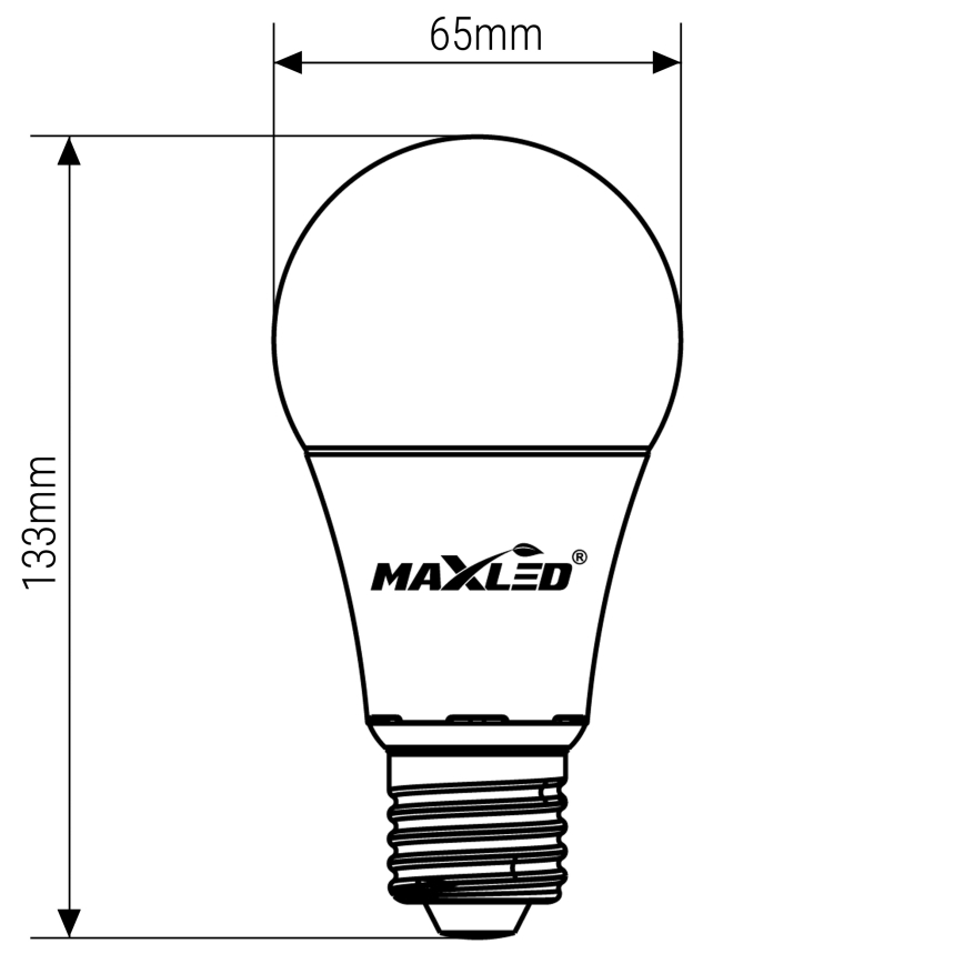 Bec LED A65 E27/15W/230V 4000K