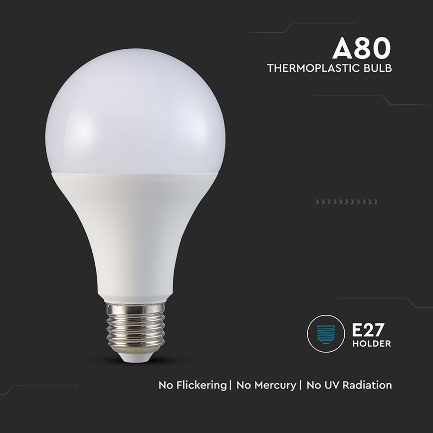 Bec LED A80 E27/20W/230V 6500K