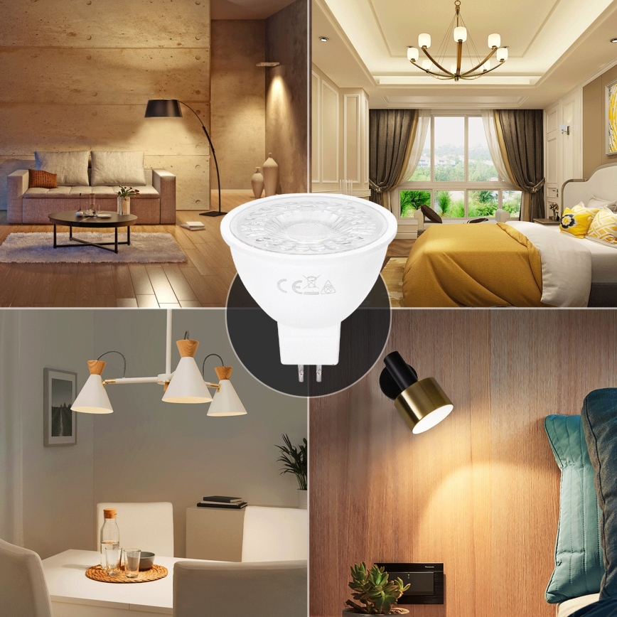 Bec LED Aigostar MR16 GU5,3/6W/12V 3000K