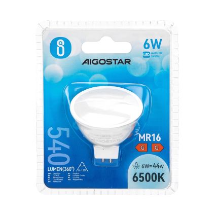 Bec LED Aigostar MR16 GU5,3/6W/12V 6500K