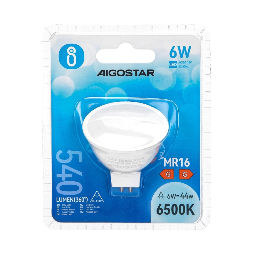 Bec LED Aigostar MR16 GU5,3/6W/12V 6500K