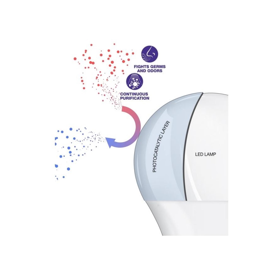 Bec LED antibacterian B40 E14/4,9W/230V 6500K Osram