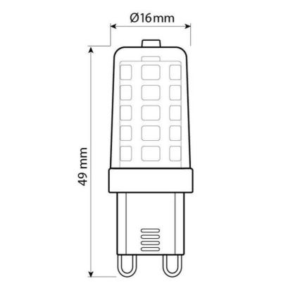 Bec LED Brilagi G9/4W/230V 3000K