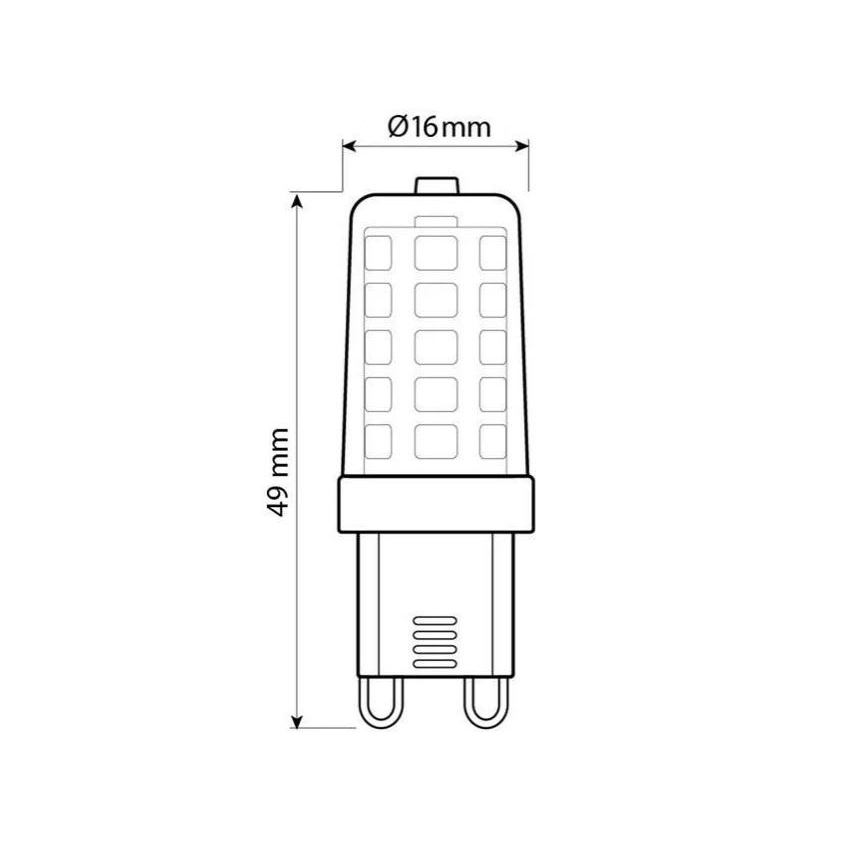 Bec LED Brilagi G9/4W/230V 3000K