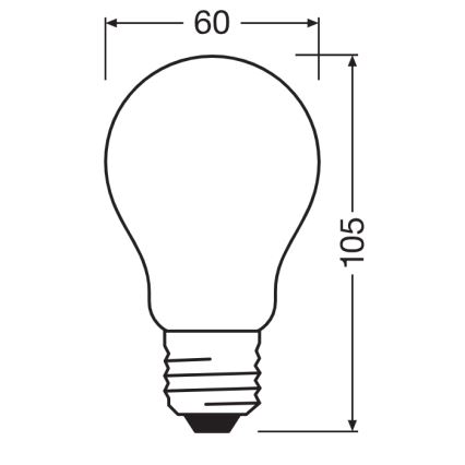 Bec LED CLASSIC FILAMENT A60 E27/7,2W/230V 2700K - Ledvance