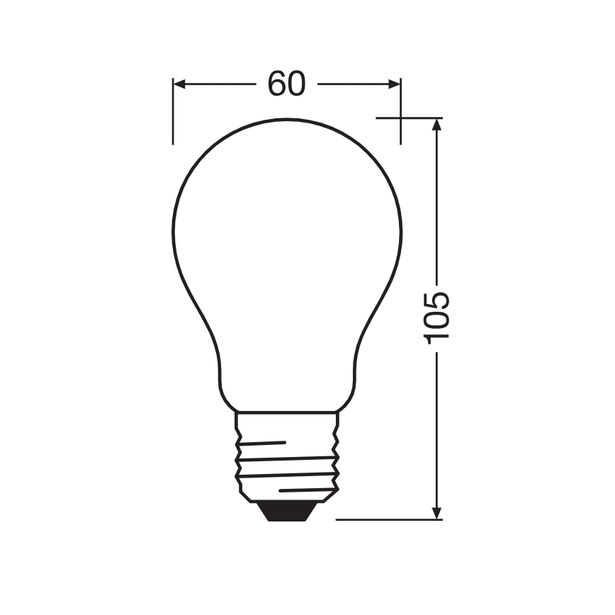 Bec LED CLASSIC FILAMENT A60 E27/7,2W/230V 2700K - Ledvance