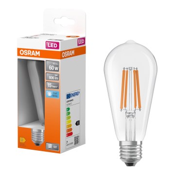 Bec LED CLASSIC FILAMENT E27/6,5W/230V 4000K - Osram