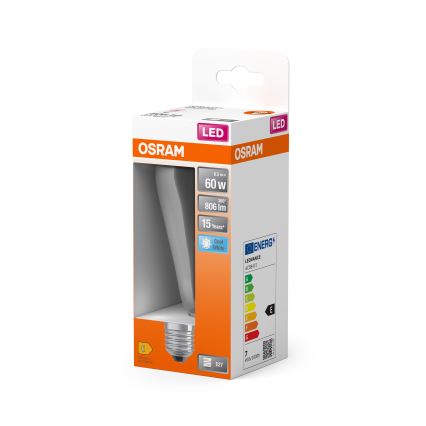 Bec LED CLASSIC FILAMENT E27/6,5W/230V 4000K - Osram