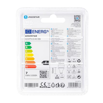 Bec LED COB GU10/7W/230V 3000K - Aigostar