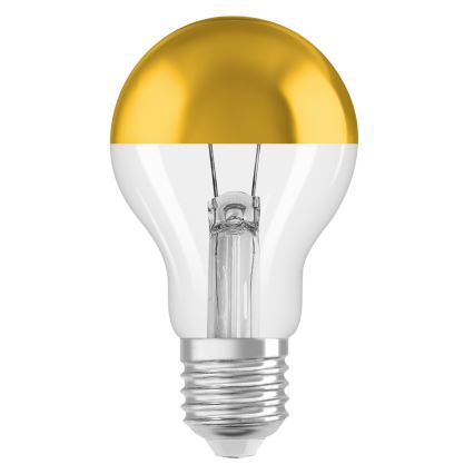 Bec LED cu cap oglindit SUPERSTAR E27/7W/230V 2700K auriu - Osram