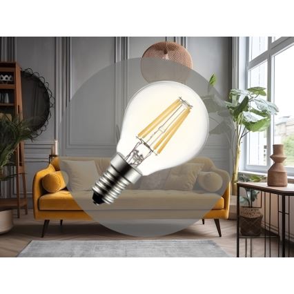 Bec LED cu filament G45 E14/6W/230V 3000K